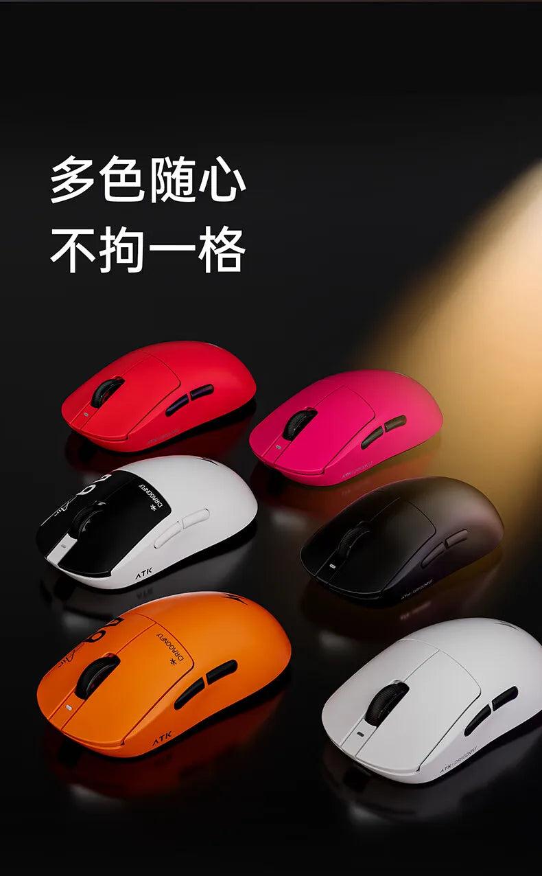 Ratón inalámbrico ATK A9 Air Ultimate Master Edition PAW3950 UItra 53g, juego ergonómico ligero, deportes electrónicos, accesorios personalizados, regalos