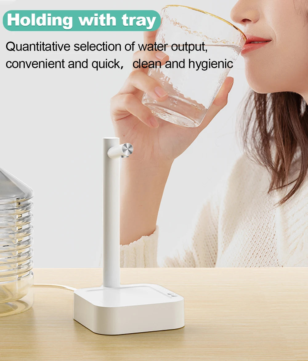Dispensador de agua eléctrico portátil con bomba automática recargable