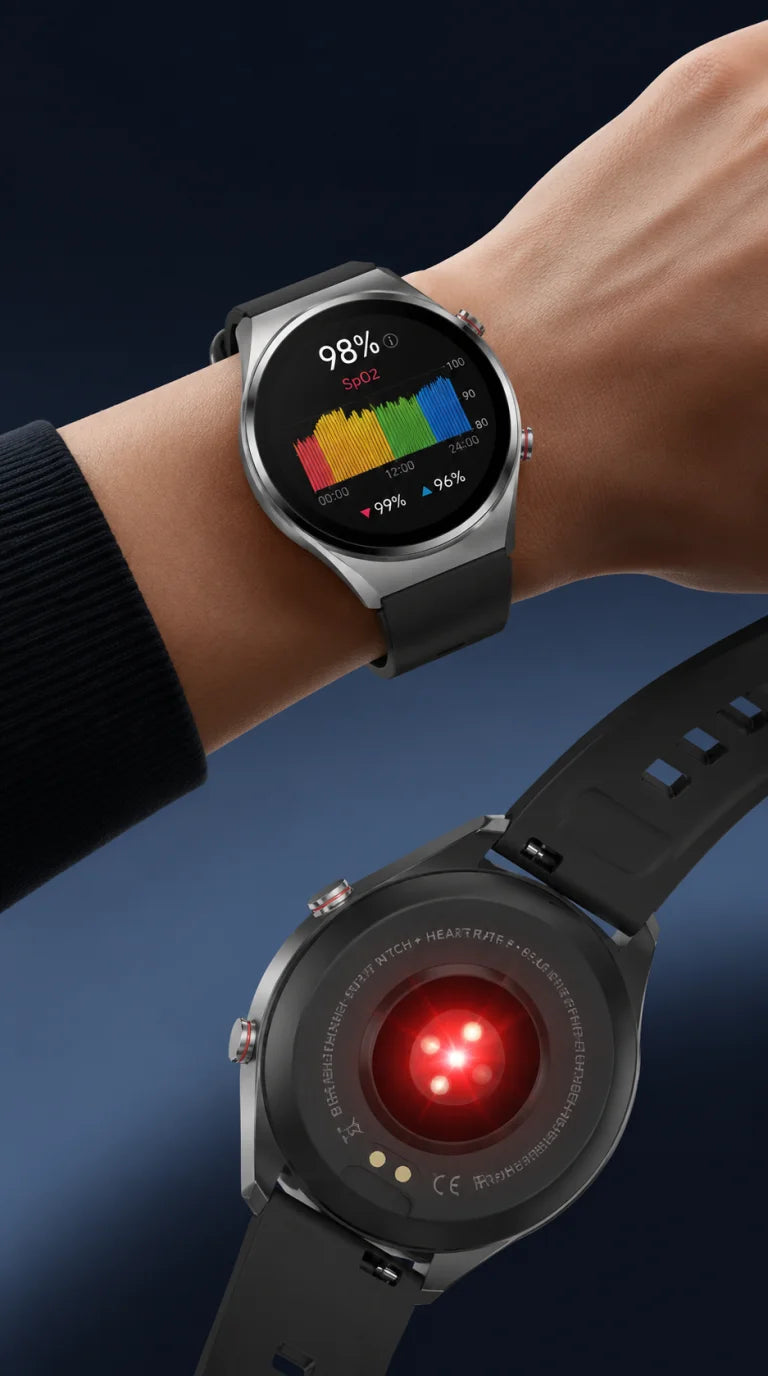 GEJIAN Reloj Inteligente ECG HRV IP67