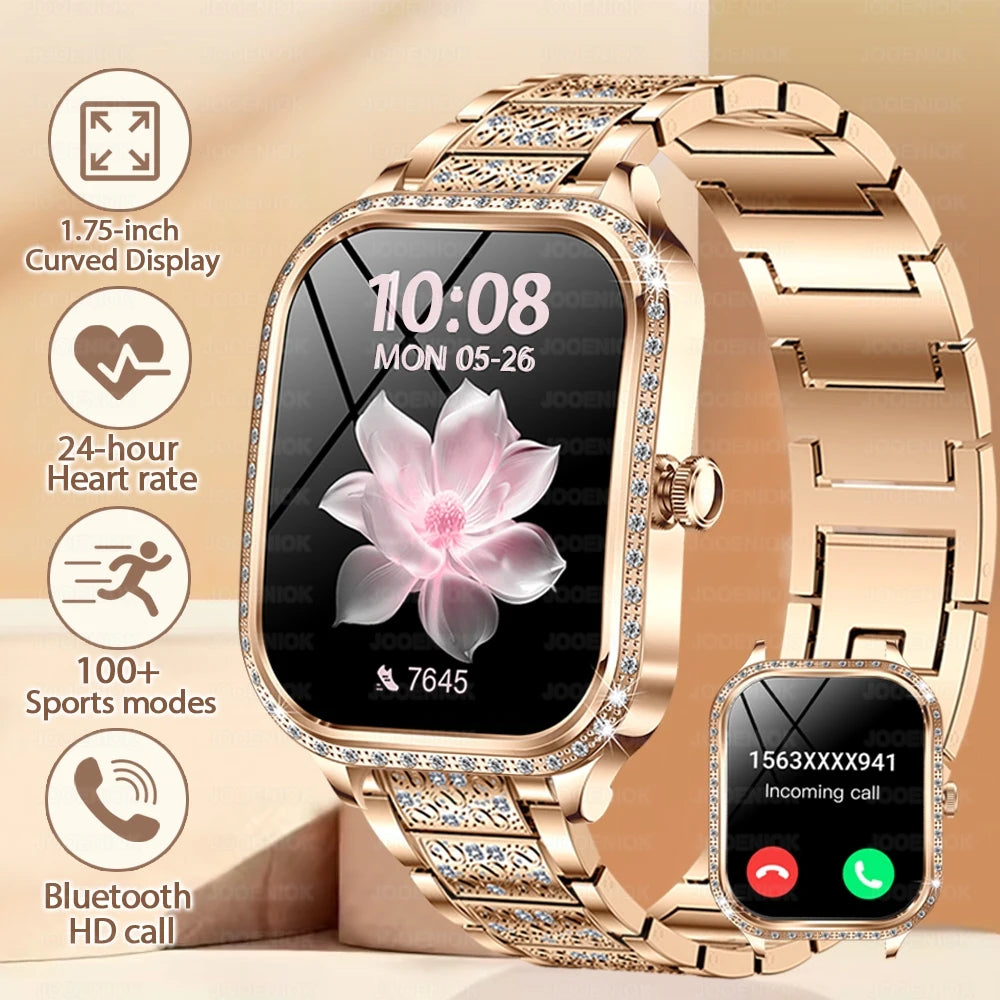 Reloj Inteligente Mujer HD 1.75 Fitness Bluetooth