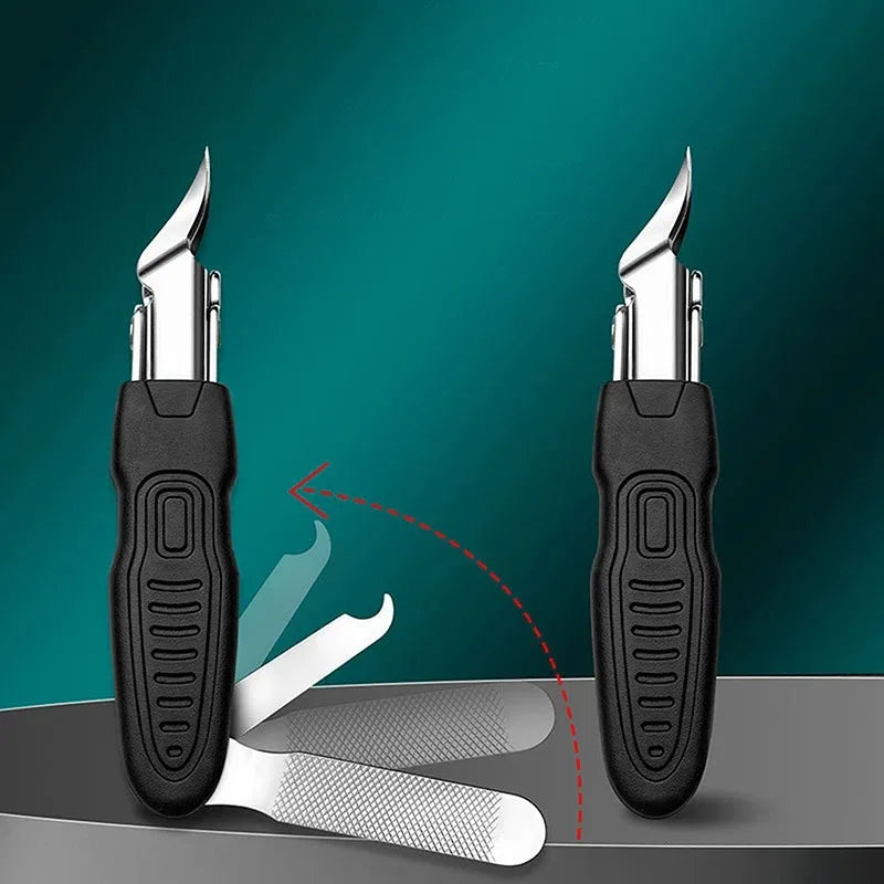 25 °   Set de Cortaúñas con Borde Inclinado Anti-Salpicaduras, Cortador de Cutículas para Uñas Encarnadas, Alicates Diagonales, Herramienta de Manicura para el Hogar