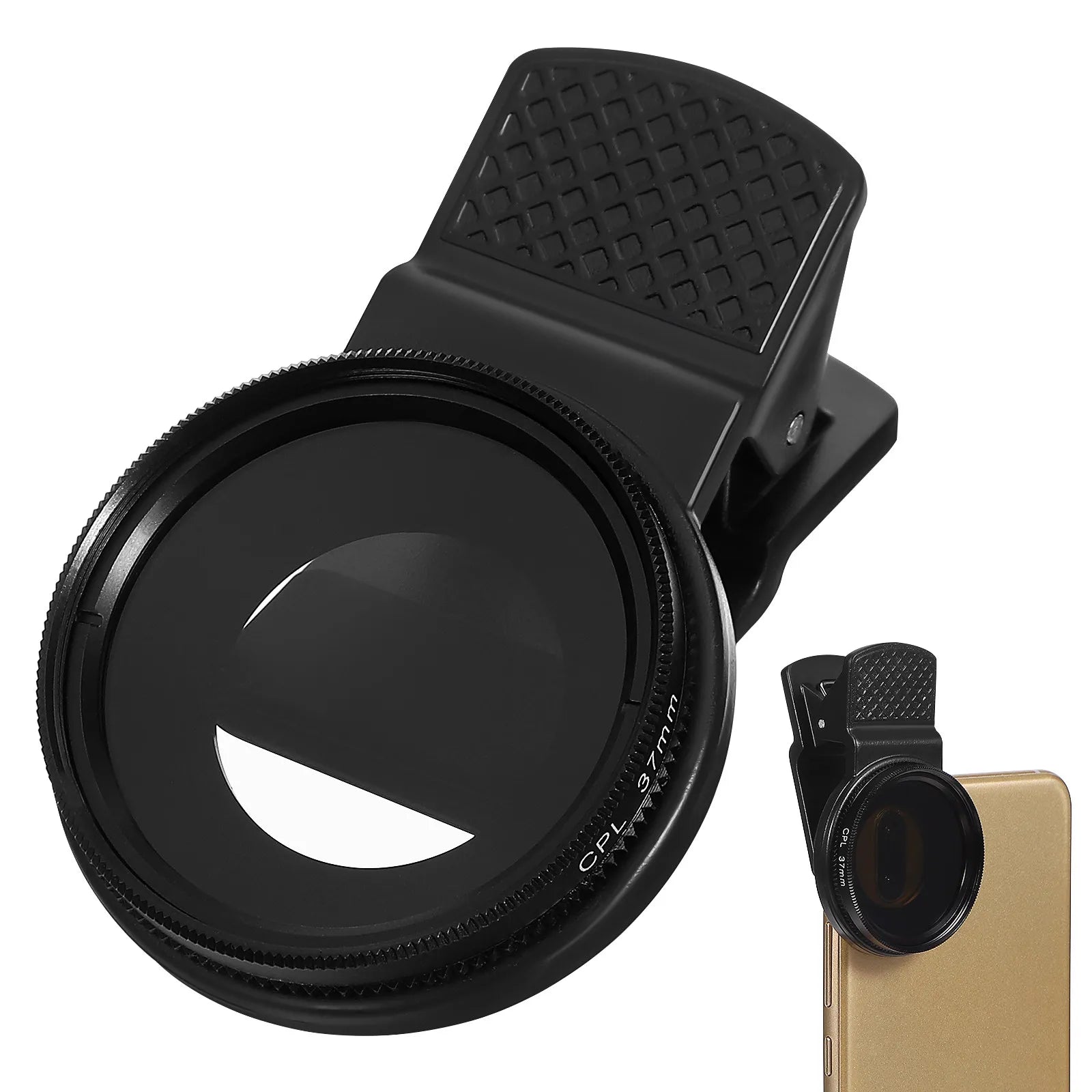 Filtro Polarizador Circular CPL 37mm con Clip para Teléfono