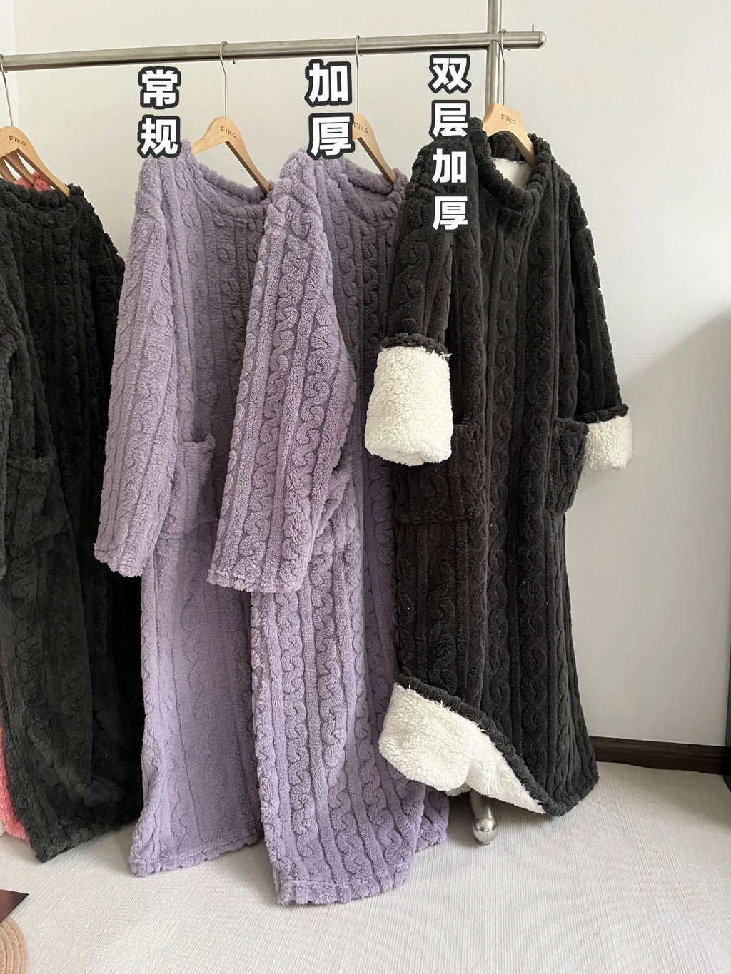Pijama Polar de Mujer Talle Grande – Franela con Rayas