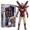 Juguete para niños de 18cm, leyenda de Marvel, vengadores, Iron Man, Spider Man, Capitán América, regalo de cumpleaños para niños, juguete, modelo de estatuilla móvil