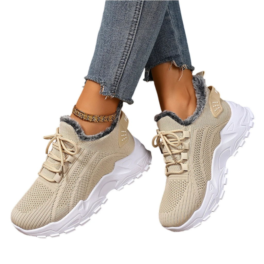 Zapatillas Deportivas de Invierno para Mujer - Suela Antideslizante