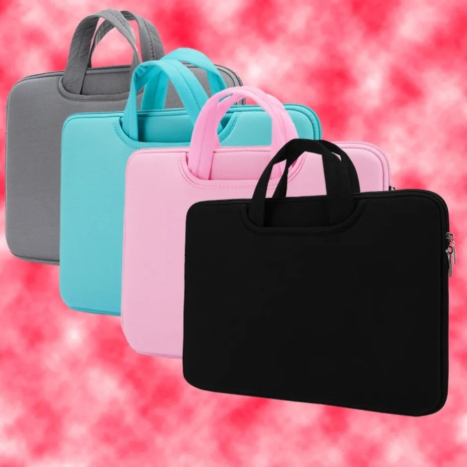 Bolsa para Computadora de 16 Pulgadas con Bolsillo Frontal para Mouse, Gran Espacio, Bolso Ligero para Laptop