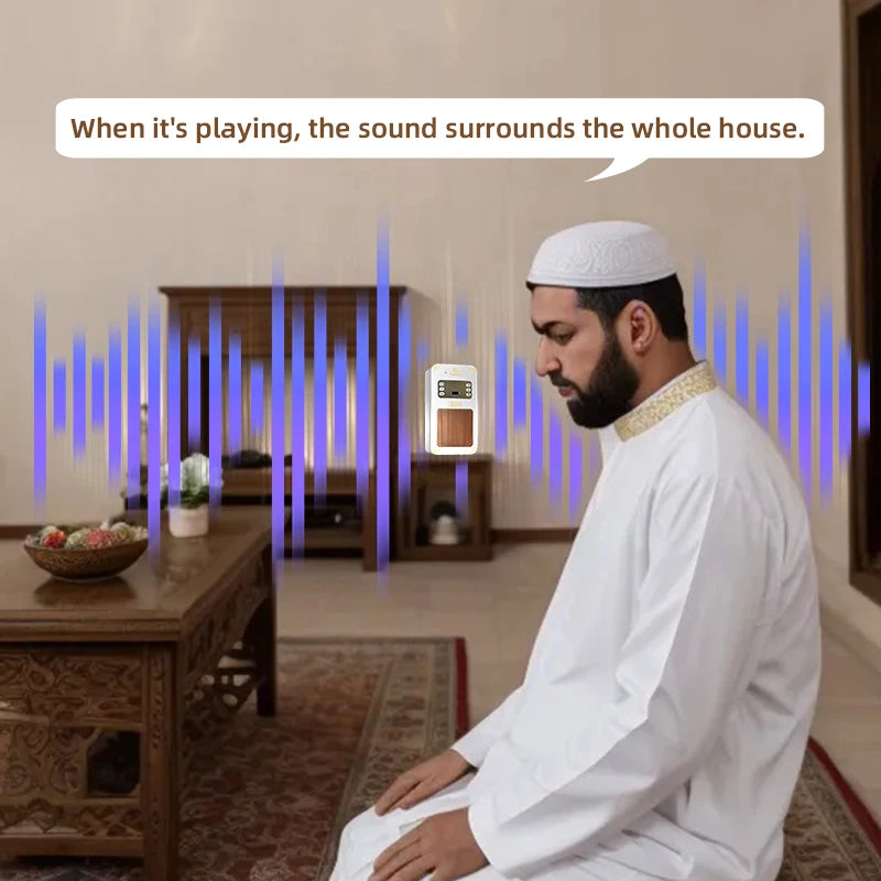 Altavoz Islámico Bluetooth con Corán, Azan y Luz Nocturna