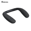 Rockmia EBS-908 Altavoz con banda para el cuello inalámbrico Bluetooth 5,0 U-Sharp 6W caja de bajos portátil para juegos viajar caminar y andar en bicicleta
