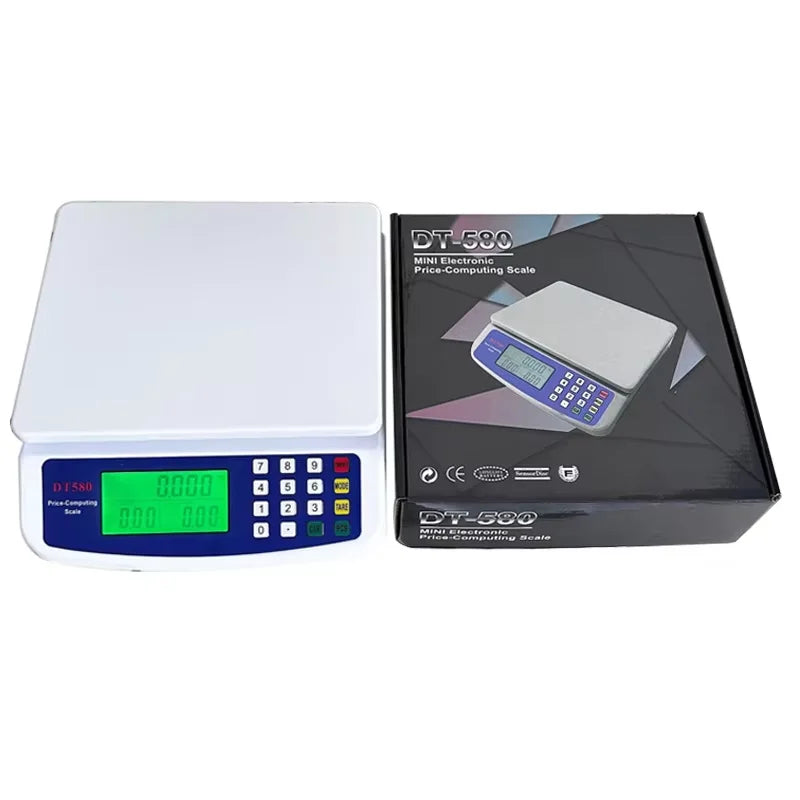 Báscula Digital de Cocina 30KG Alta Precisión Pantalla LCD