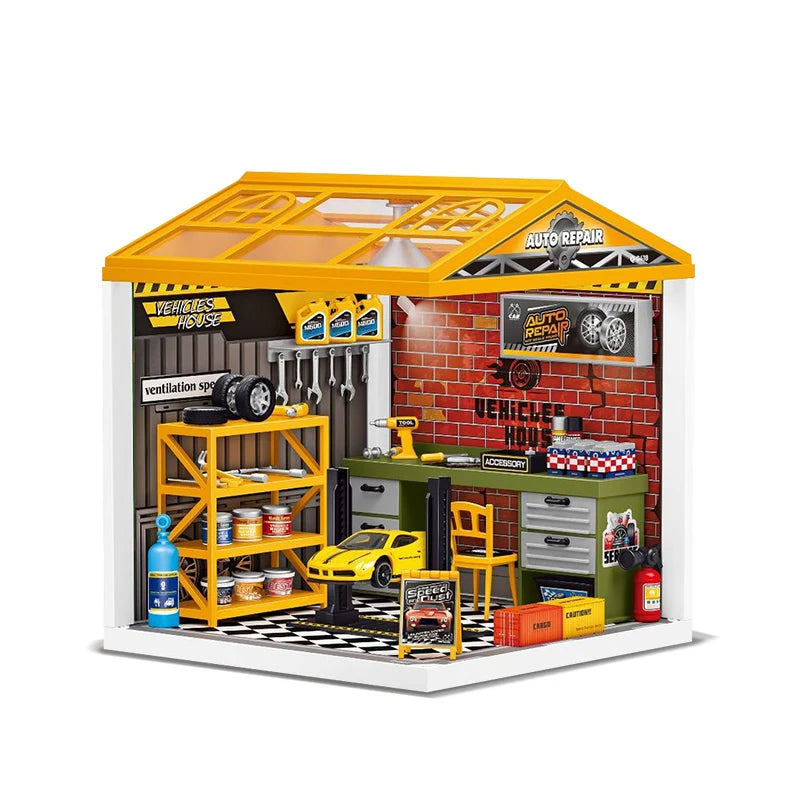 Kit de Construcción DIY Miniatura con Luces LED