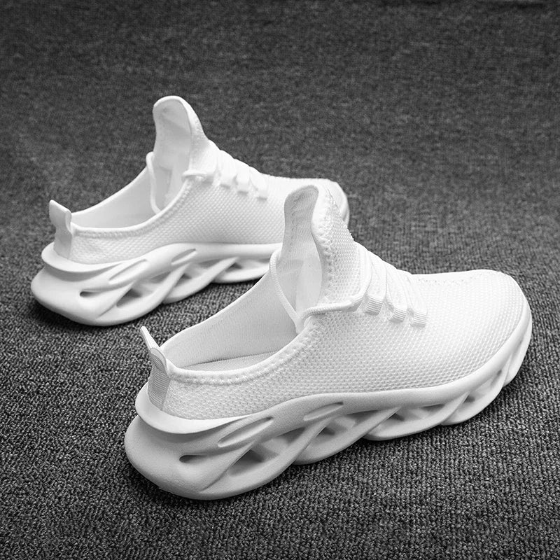 YRZL medias zapatillas de deporte para hombre, zapatos casuales de moda, zapatillas deportivas ligeras de punto transpirable para exteriores, zapatillas para caminar con amortiguación