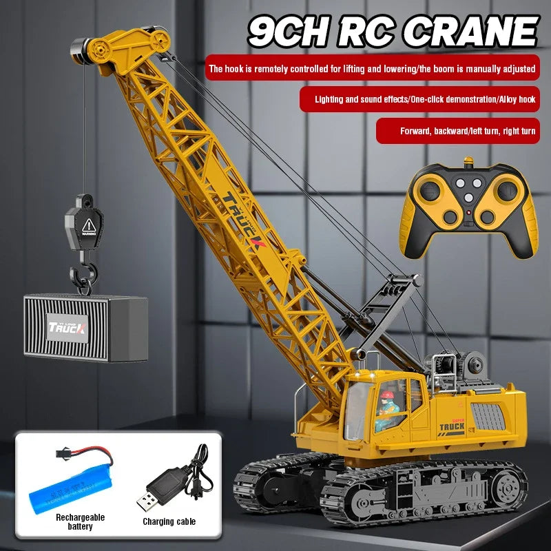 Grúa RC con Control Remoto 2.4G para Niños con Pulverizador