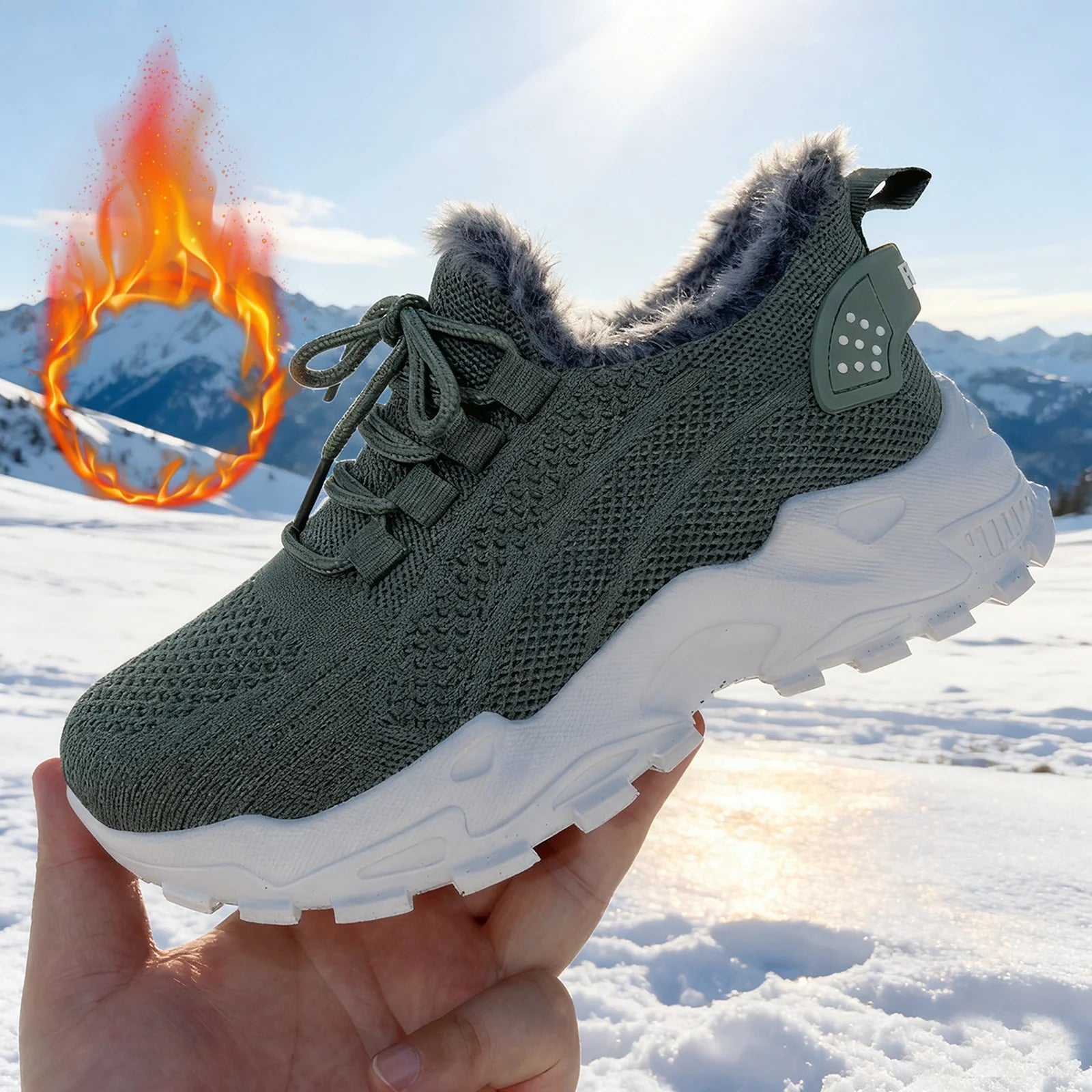 Zapatillas Deportivas de Invierno para Mujer - Suela Antideslizante