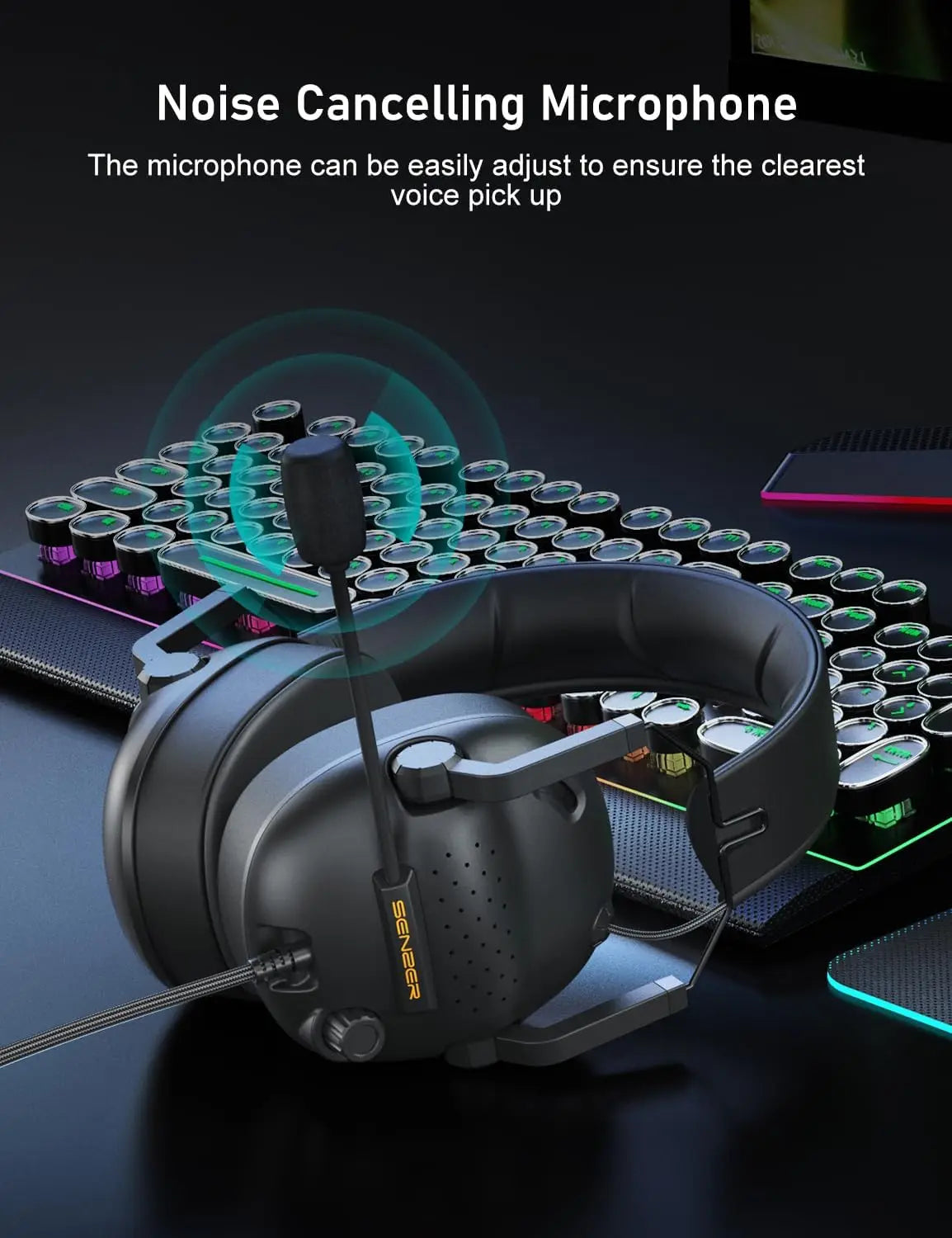 Auriculares Gaming SENZER SG500 con Micrófono y Sonido Envolvente