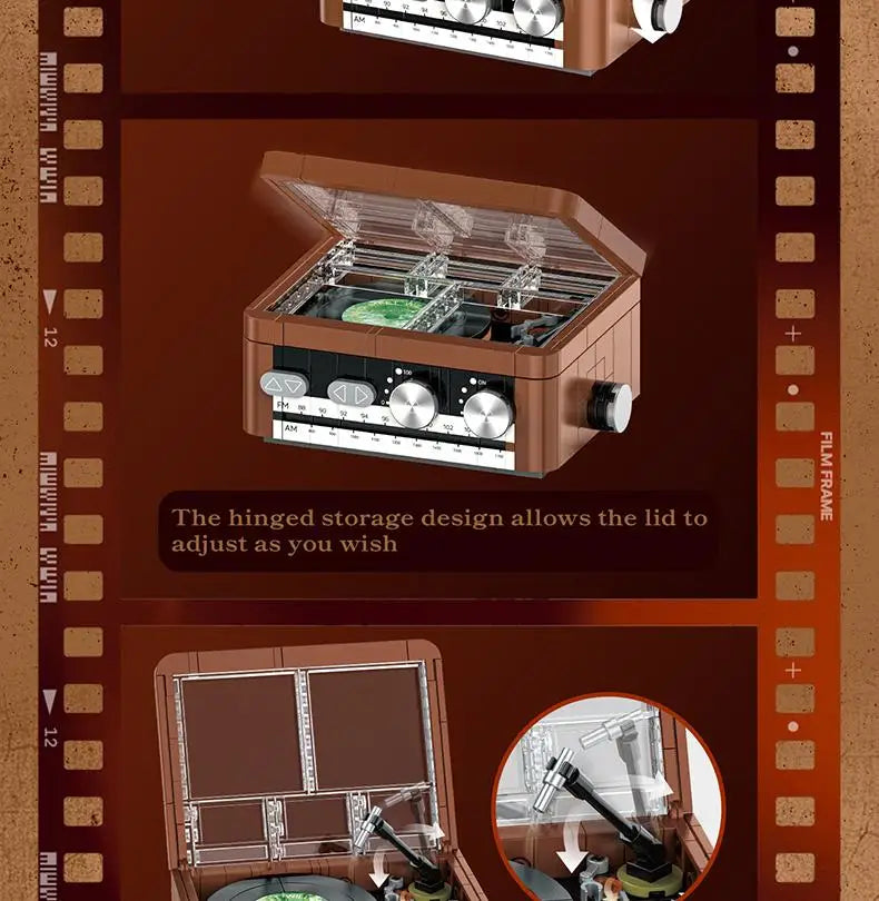 Consola de Juegos de la Serie Electrónica Retro JAKI, Bloques de Construcción de Alta Calidad, Modelo MOC, Ensamblaje Creativo, Adorno, Regalo de Cumpleaños para Niños