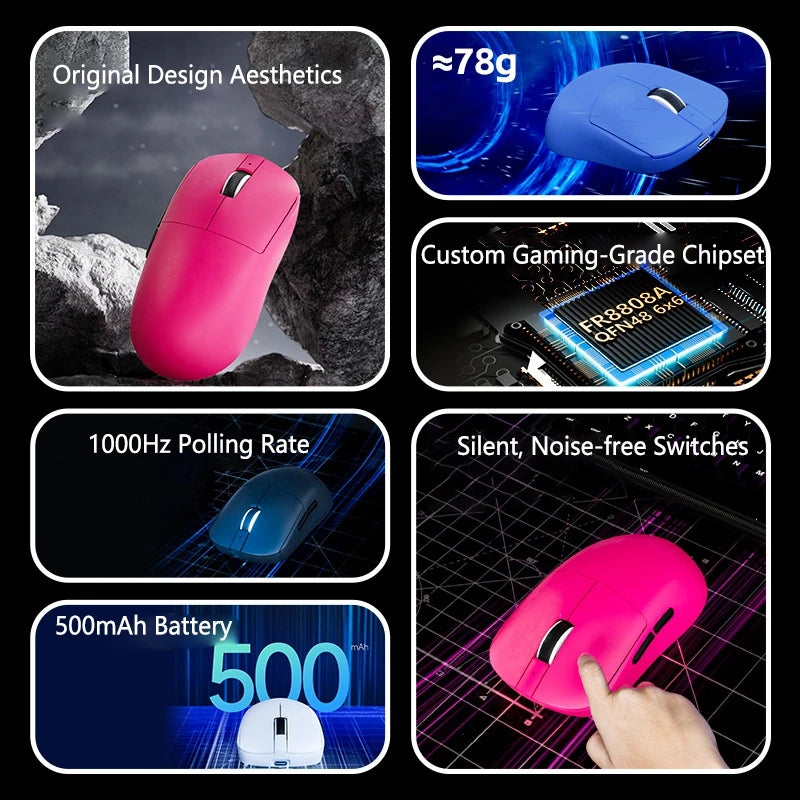 Mouse Gamer Lenovo Tri-Mode, 6000 DPI, RGB, Bluetooth y USB-C