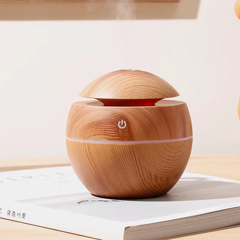 Humidificador USB con luz nocturna tricolor forma de seta