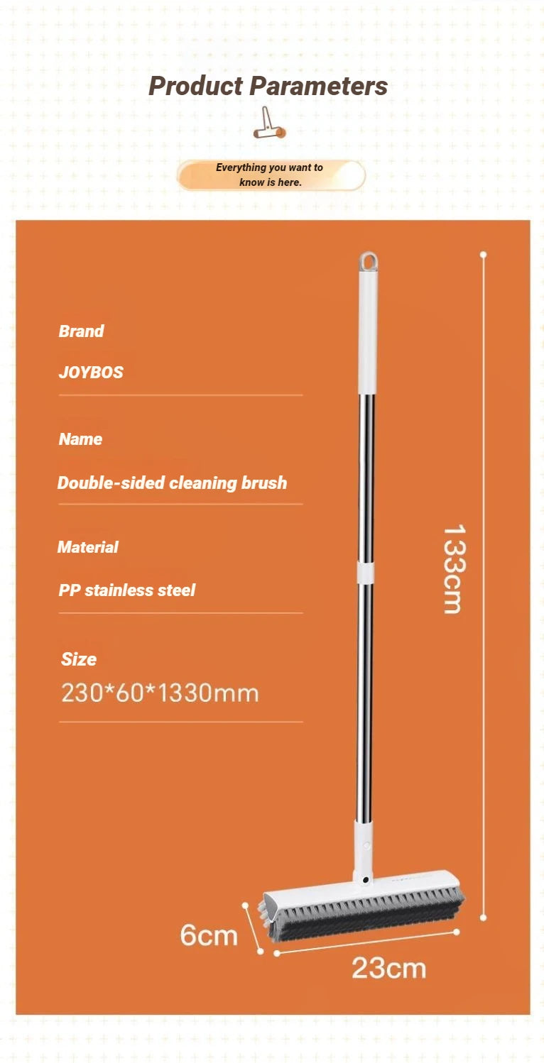 Cepillo de suelo multifuncional con mango largo extensible