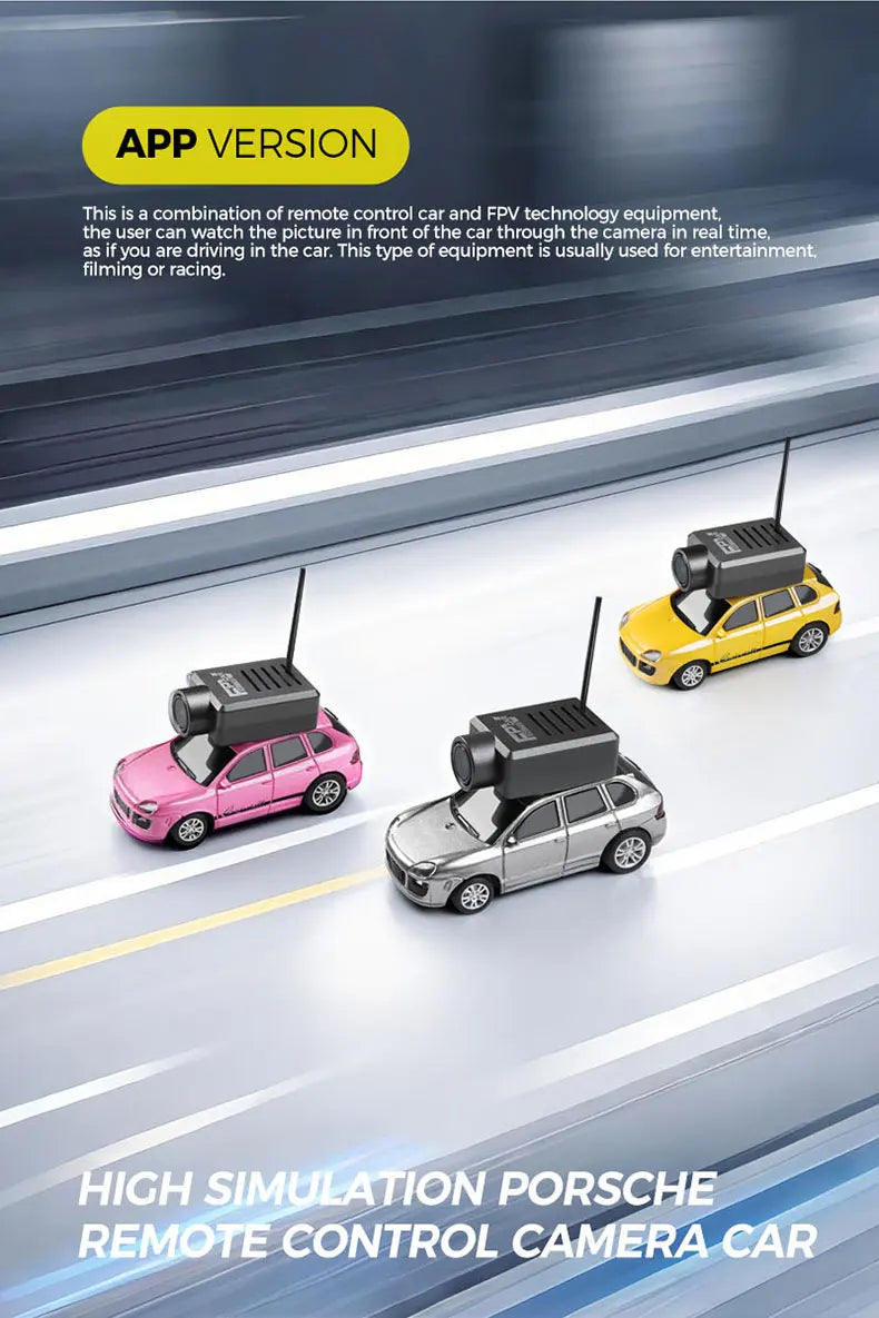 WLtoys 6401 1:64 Mini coche RC 2,4G Control remoto con cámara FPV 720P y aplicación WiFi, nuevo juguete de carreras de control remoto para regalo para niños y niñas