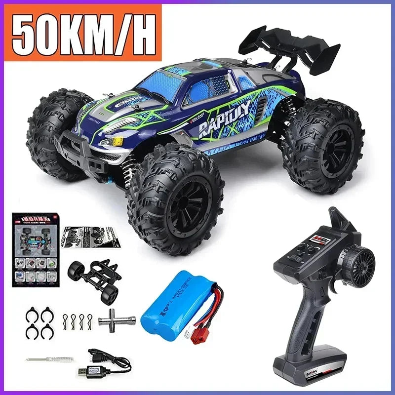 JJRC -Q130 sin escobillas de alta velocidad 70 KM/H4X4 todoterreno 2,4G 4WD Control remoto RC coche 4WD Racing Monster Racing Boy juguete para regalo 1:16