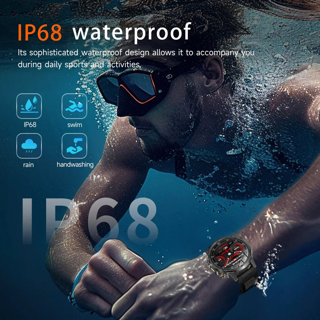 2026 militar t-rex 3 reloj inteligente reloj de Fitness hombres 466*466 pantalla AMOLED 1000mAh batería linterna llamada impermeable Smartwatchs