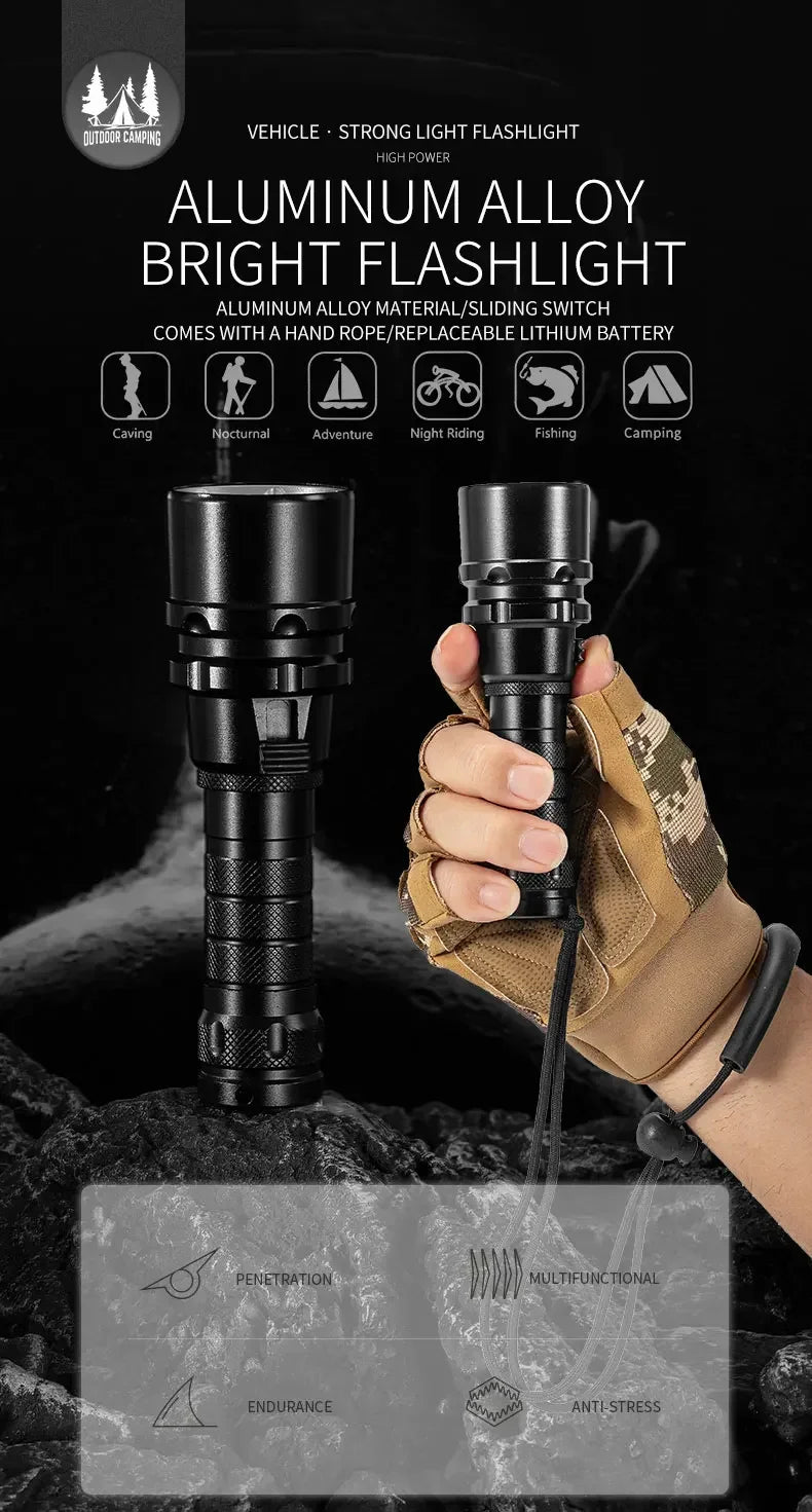 Linterna de Buceo LED Impermeable IP68