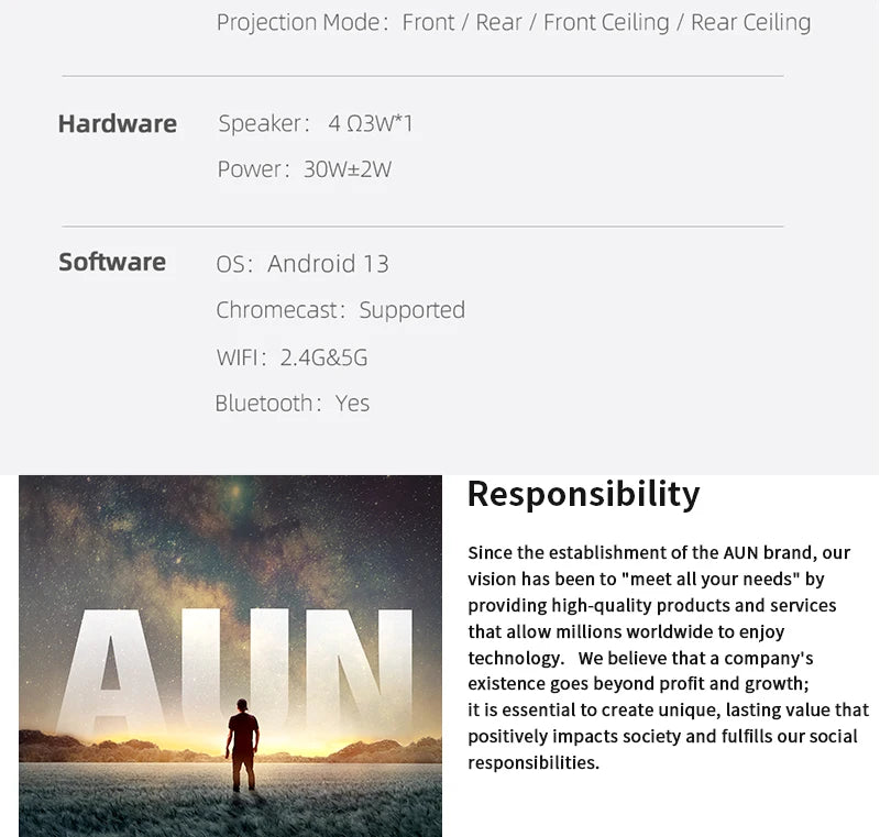 AUN A32 Pro Android 13 proyector portátil cine en casa MINI juegos para niños proyectores LED 3D WIFI para teléfono 4K Video 1080P