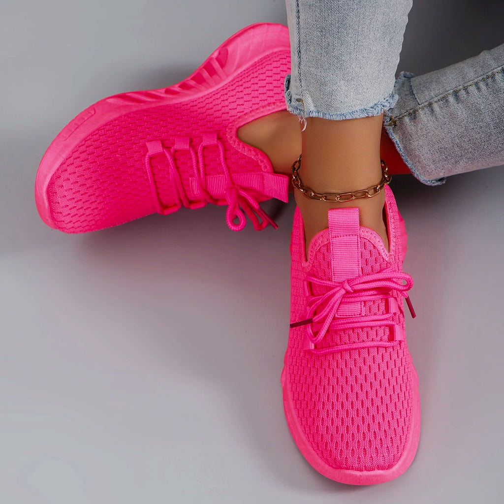 Zapatos planos de malla transpirable de verano para mujer, zapatos deportivos informales, liquidación, envío gratis