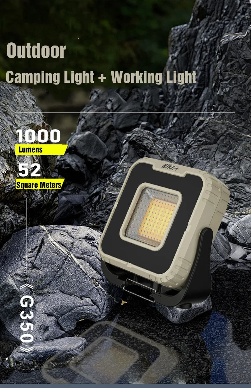 Foco LED Portátil Recargable para Exteriores