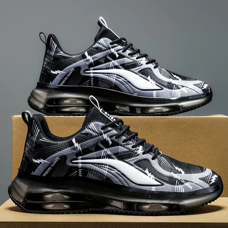 Zapatillas de baloncesto de moda para hombre, con amortiguación de aire, cómodas y antideslizantes, transpirables y que absorben los golpes, adecuadas para actividades al aire libre para hombres
