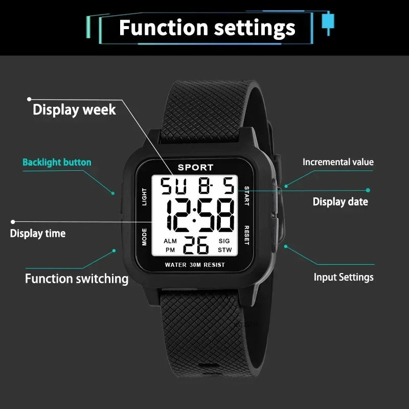 MAYZHISU Set de Relojes Deportivos para Parejas