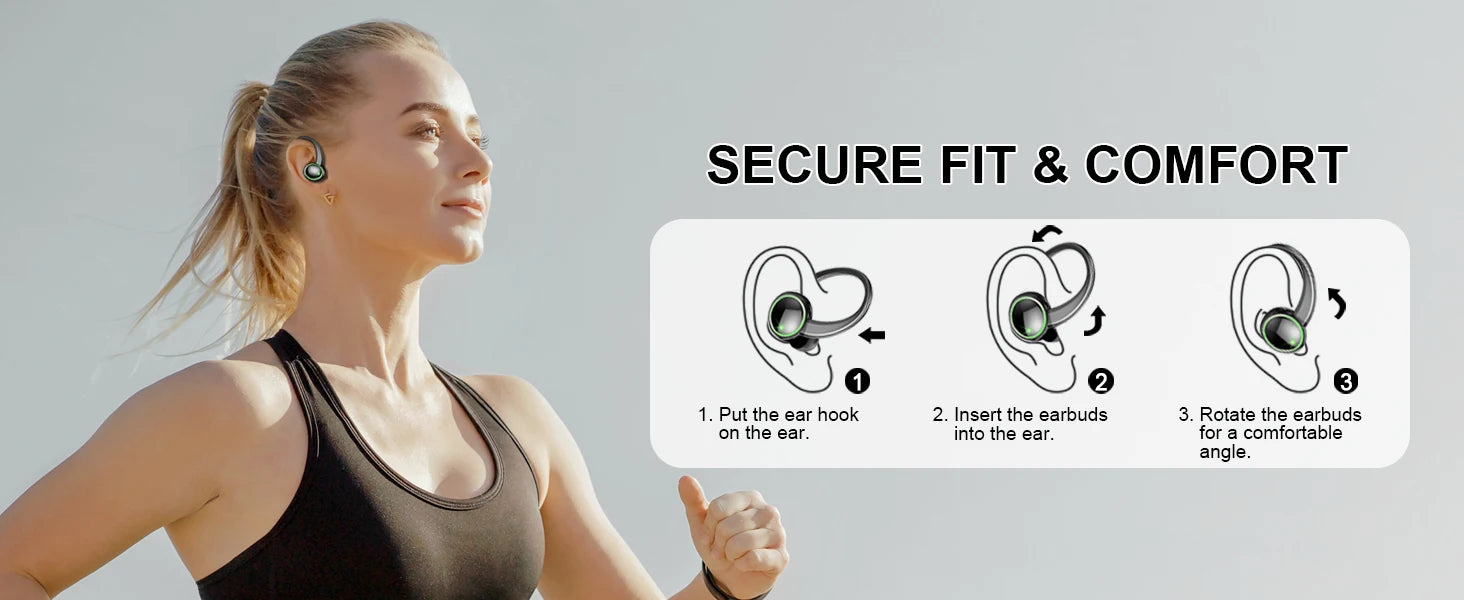 Auriculares Bluetooth Deportivos IP7 Cancelación Ruido