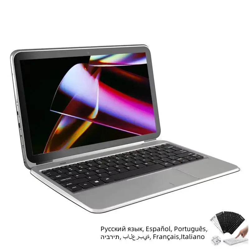 Tablet PC 2 en 1 con Windows 10, pantalla IPS de 11.6 pulgadas y resolución 1366*768, teclado acoplable, 2GB de RAM DDR, 64GB de ROM, procesador Intel Atom x5-8300 y batería de 9000mAh.