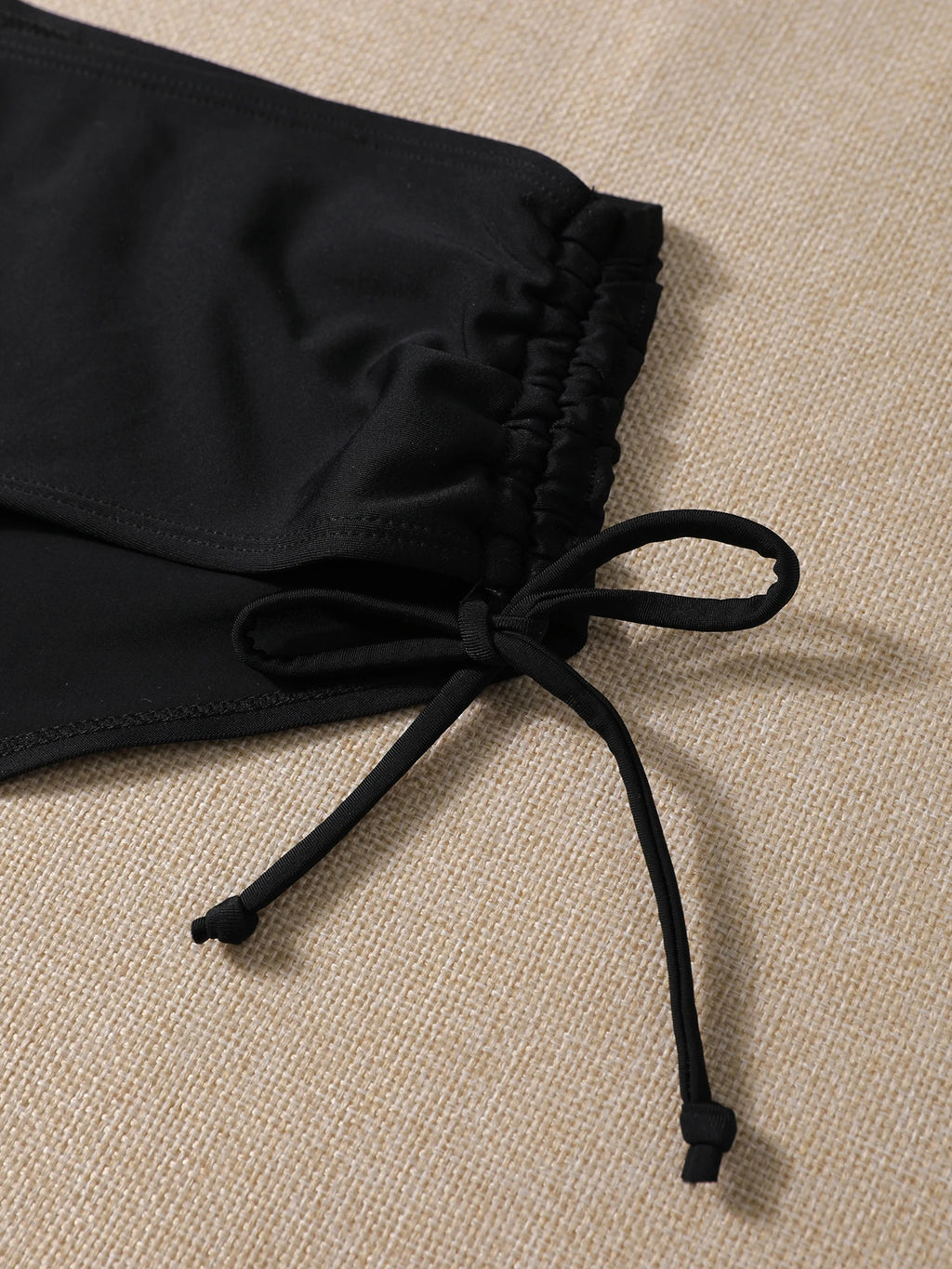 Traje de Baño Bikini Triangular Negro Sexy de Dos Piezas para Mujer, Ropa de Playa de Moda para Verano