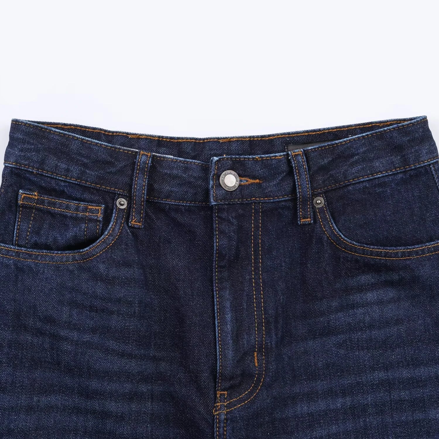 Pantalones Vaqueros en Forma de Cubo de Cintura Alta para Mujer