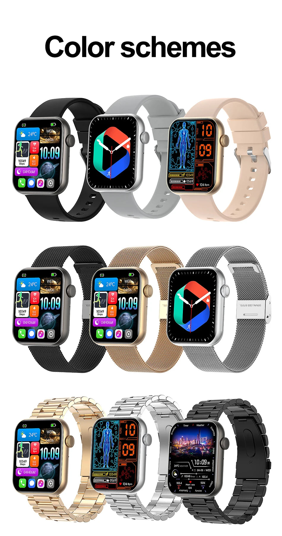 Reloj Inteligente con IA de Voz, IP68 y Llamadas Bluetooth