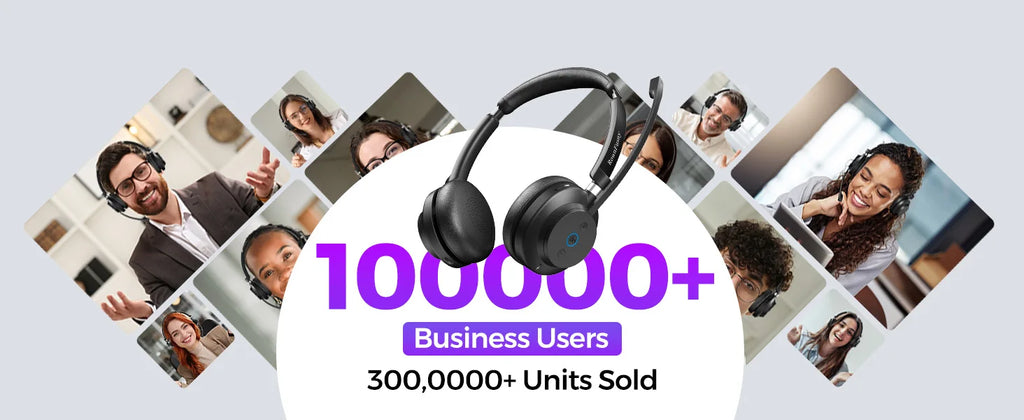 Rownfusny Auriculares Bluetooth Dongle USB Call Center