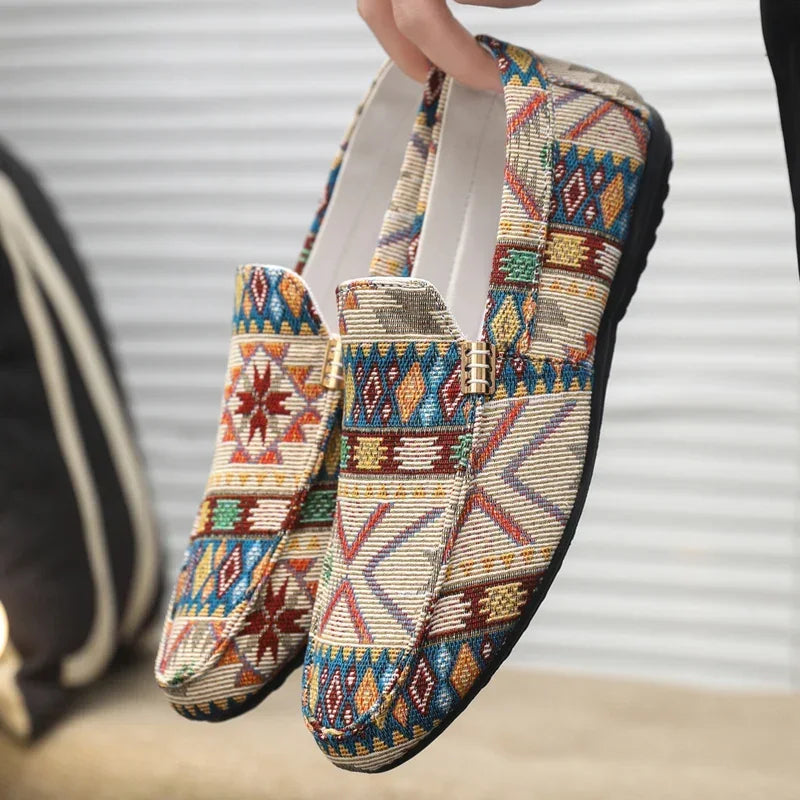 Zapatos informales de verano para hombre, mocasines transpirables para hombre, zapatos perezosos, zapatillas cómodas para caminar, zapatos planos antideslizantes para conducir
