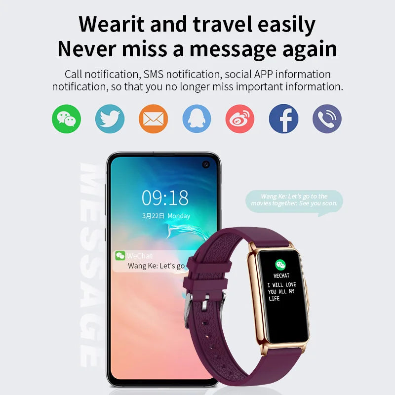 Smartwatch LIGE pantalla táctil 1,47" con monitor de salud y deportes