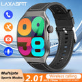 Reloj inteligente LAXASFIT con pantalla curva de 2,01 pulgadas para hombre, Bluetooth 5,3, llamada HD, múltiples modos deportivos, reloj de regalo para mujer