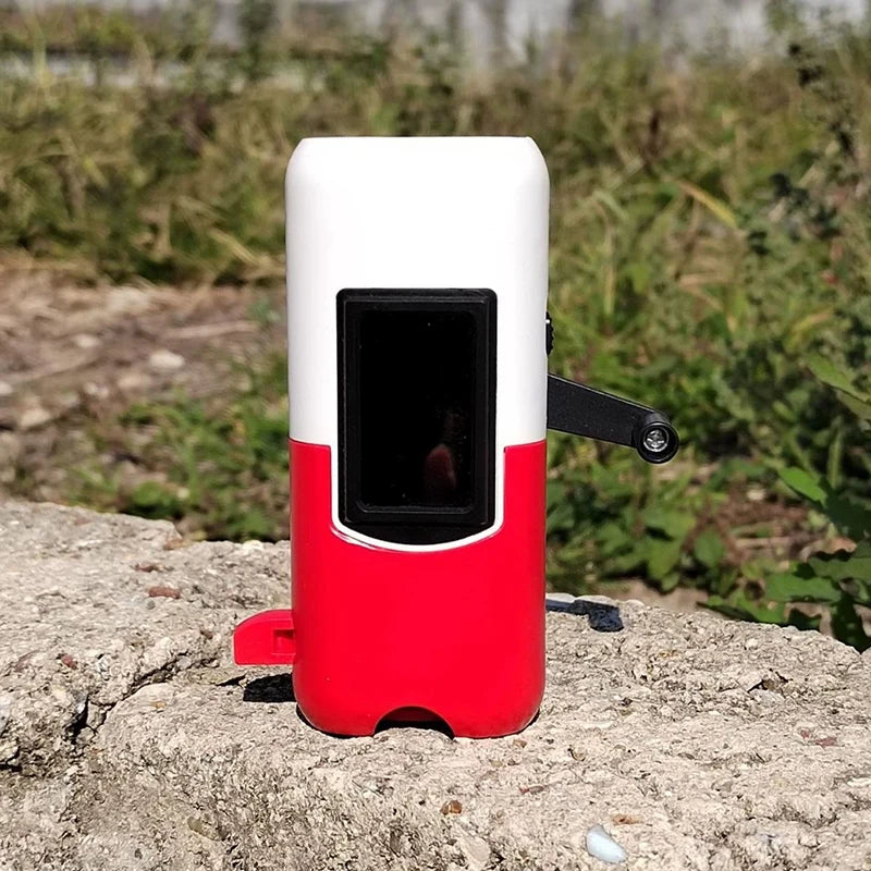 Linterna LED Dinamo de Manivela Solar para Camping