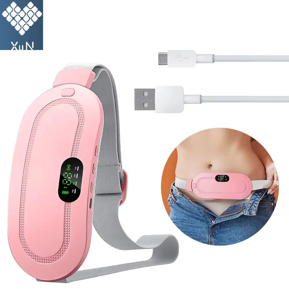 Cinturón de palacio de masaje calentado portátil, dispositivo de cintura de calefacción inteligente para niñas, período Menstrual, tía