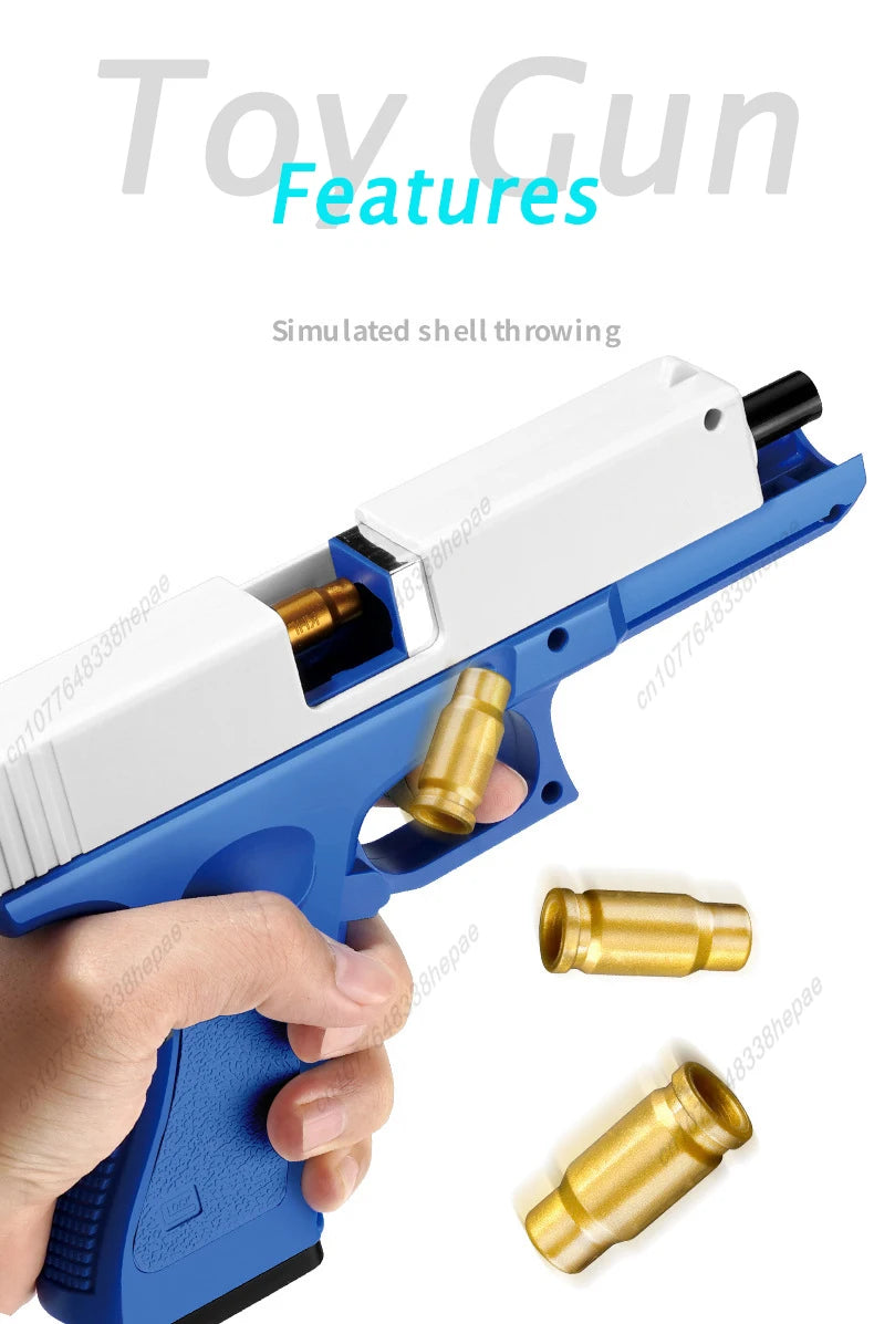 Pistola de juguete, pistola de balas blandas M1911, dardos de espuma expulsados, arma Manual de Airsoft con silenciador para niños y adultos