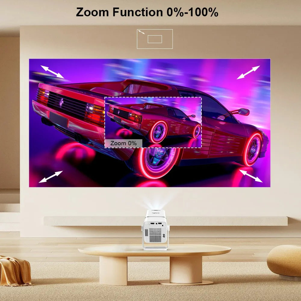Mini Proyector ThundeaL TD80W Full HD 1080P 4K Android WiFi, Cine en Casa, Reuniones, Videos, Películas, Proyector Portátil TD80 PK HY320