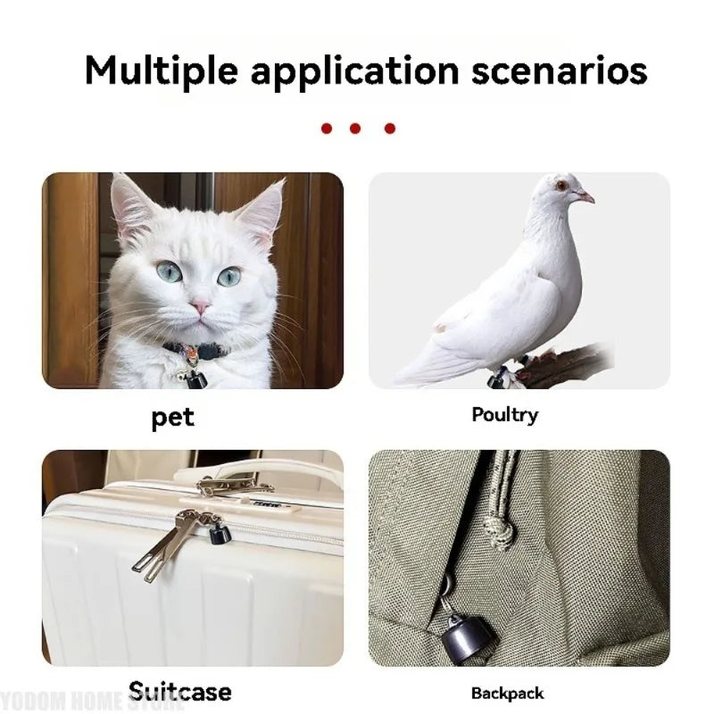Mini Rastreador Inteligente, Etiqueta Localizadora para Mascotas, Historial de Rastreo, Localizador GPS para Perros y Gatos