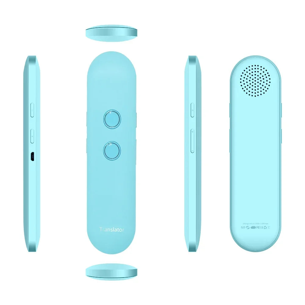 Mini T4 AI Translator Smart Pen Inalámbrico, 40 Idiomas, Compatible con Bluetooth, Portátil, Traducción de Voz Instantánea Bidireccional en Tiempo Real