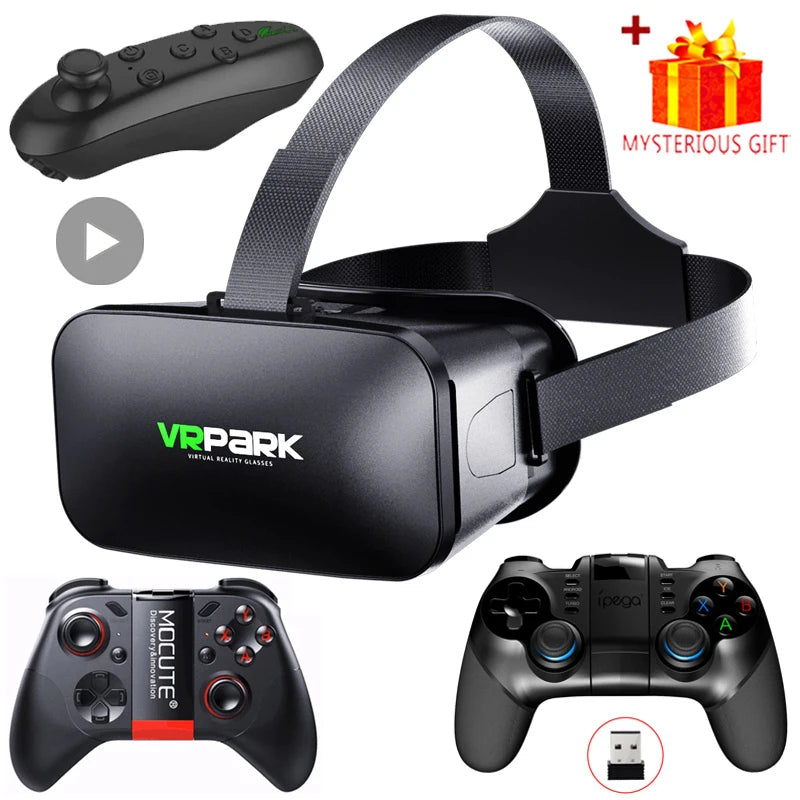 Gafas VR 3D, auriculares de realidad Virtual, casco para lentes de teléfono, gafas, dispositivos, Viar, teléfonos inteligentes, visor de juego móvil
