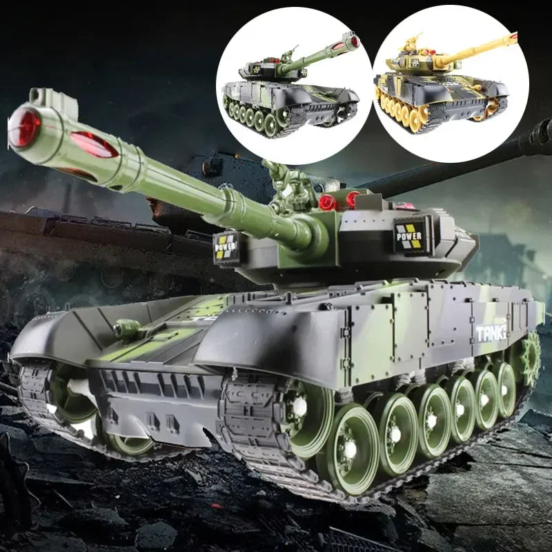 Tanque RC Grande 44cm Control Remoto Simulación Militar