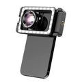 Lente Macro 4K HD 100mm APEXEL con Luz LED para Smartphone