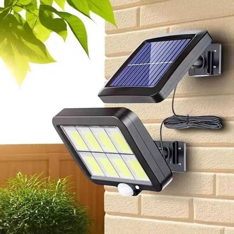Lámpara Solar de Pared Exterior con Sensor de Movimiento 3 Modos